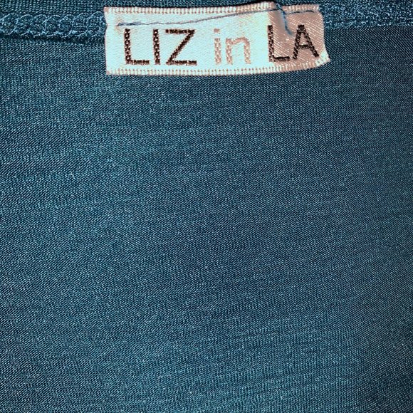 3/4 Loose Sleeve Turquoise Top Plus Size 1X - Picture 6 of 6